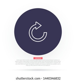 refresh Vector icon . Lorem Ipsum Illustration design