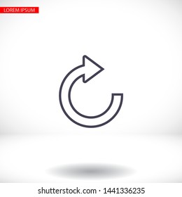 refresh Vector icon . Lorem Ipsum Illustration design