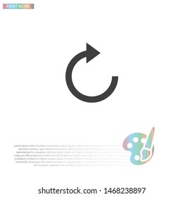 refresh Vector icon . Lorem Ipsum Illustration design
