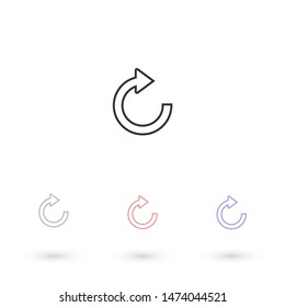refresh Vector icon . Lorem Ipsum Illustration design
