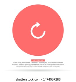 refresh Vector icon . Lorem Ipsum Illustration design