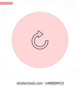refresh Vector icon . Lorem Ipsum Illustration design