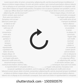 refresh Vector icon . Lorem Ipsum Illustration design