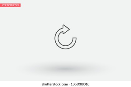 refresh Vector icon . Lorem Ipsum Illustration design