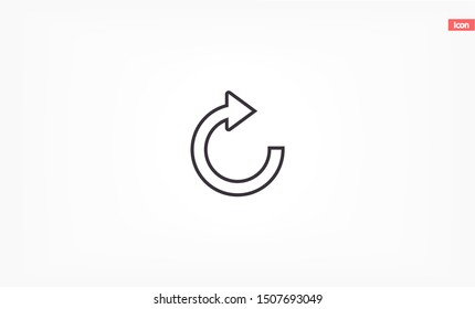 refresh Vector icon . Lorem Ipsum Illustration design