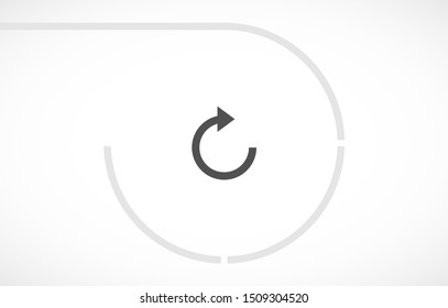 refresh Vector icon . Lorem Ipsum Illustration design