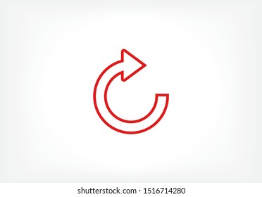 refresh Vector icon . Lorem Ipsum Illustration design