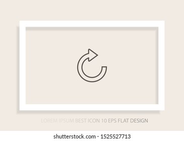 refresh Vector icon . Lorem Ipsum Illustration design