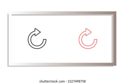 refresh Vector icon . Lorem Ipsum Illustration design