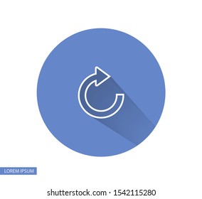 refresh Vector icon . Lorem Ipsum Illustration design
