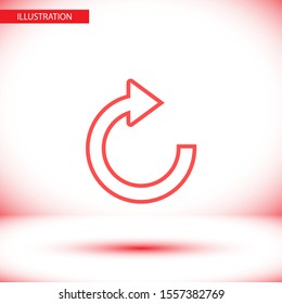 refresh Vector icon . Lorem Ipsum Illustration design