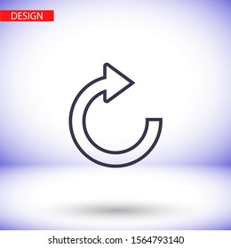 refresh Vector icon . Lorem Ipsum Illustration design