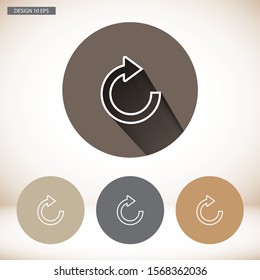 refresh Vector icon . Lorem Ipsum Illustration design