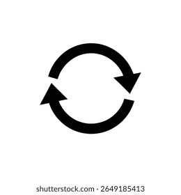 Refresh Vector Icon, minimalistisch für Unternehmen