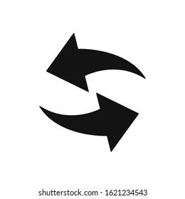 Refresh vector icon in modern design style for web site and mobile app
