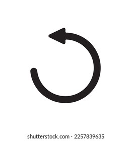 Refresh vector icon. Reload flat sign design. Undo vector icon. Redo symbol. Update icon. Rotation sign. Restart arrow icon. EPS 10 Loading pictogram