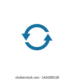 Refresh vector icon. Reload, repeat symbol vector