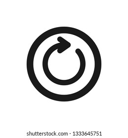 Refresh vector icon. restart icon