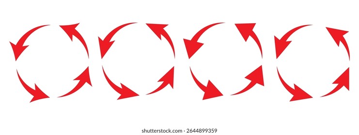 Refresh vector icon set black filled and outlined style. refresh, restart or reload vector 