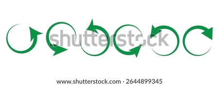 Refresh vector icon set black filled and outlined style. refresh, restart or reload vector 
