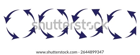 Refresh vector icon set black filled and outlined style. refresh, restart or reload vector 