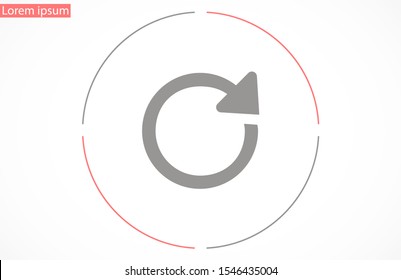 Refresh vector icon. Update phone icon. Updates for Internet icon. 10 EPS years of designe. Lorem ipsum.