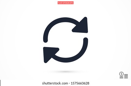 Refresh vector icon. Update phone icon. Updates for Internet icon. 10 EPS years of designe. Update phone web