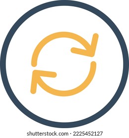 Refresh Vector Icon which is suitable for commercial work and easily modify or edit it
