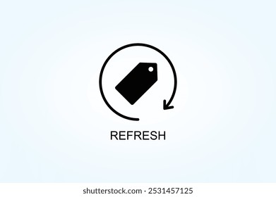 Refrescar Vector O Logo Signo Símbolo Ilustración