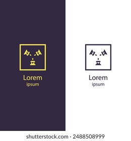 Refresh your brand with this unique abstract logo. Perfect for any business, this high-quality vector design is customizable. Change the colors and add your brand name effortlessly.