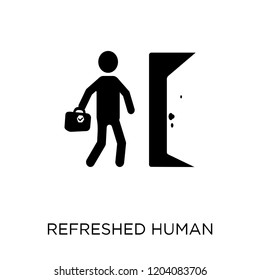 refreshed human icon. refreshed human symbol design from Feelings collection. Simple element vector illustration on white background.