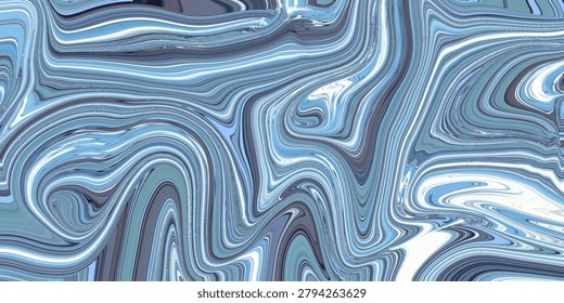Refreshing abstract, fluid, marble, swirl, and texture artwork featuring icy blue and soft gray flowing forms for a calming modern background.