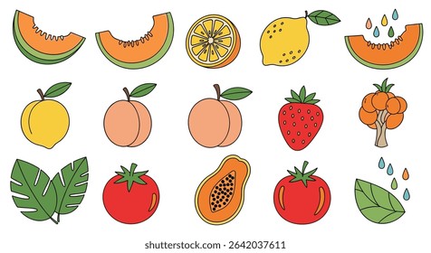 A Refreshing Assortment of Seasonal Fruits A Colorful and Healthy Visual Delight