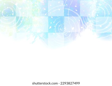 A refreshing background illustration like the bright sky reflected on the surface of the water