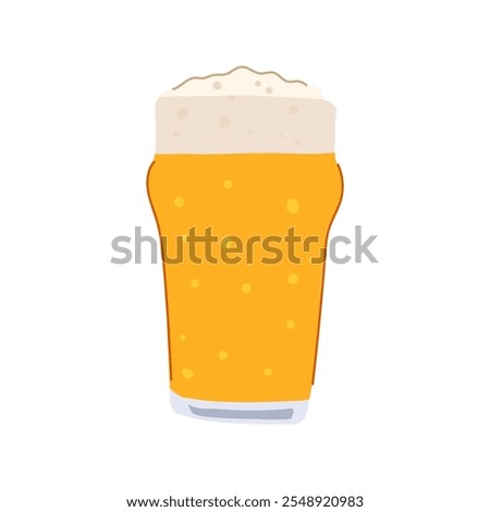 refreshing beer cup cartoon. brew ale, lager stout, ipa craft refreshing beer cup sign. isolated symbol vector illustration