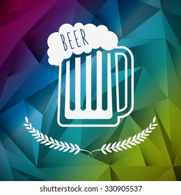 refreshing beer design, vector illustration eps10 graphic 