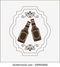 refreshing beer design, vector illustration eps10 graphic 