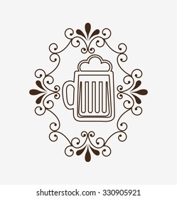 refreshing beer design, vector illustration eps10 graphic 