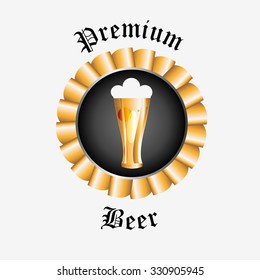 refreshing beer design, vector illustration eps10 graphic 