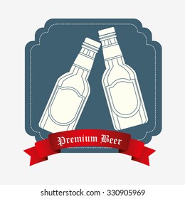 refreshing beer design, vector illustration eps10 graphic 