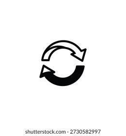 Refreshing Cycle Icon Illustration Design