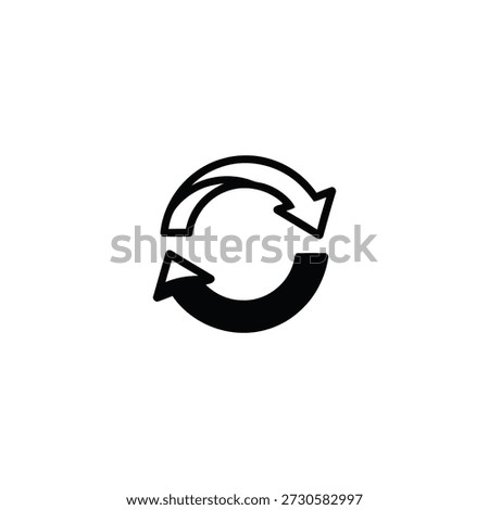 Refreshing Cycle Icon Illustration Design