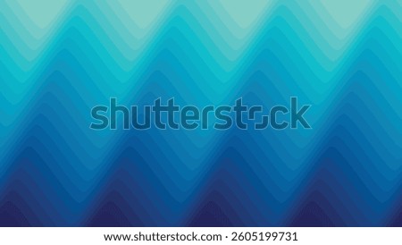 A refreshing design features wavy gradients of vibrant turquoise and deep blue hues. The smooth transitions create a soothing and tranquil atmosphere, perfect for modern and coastal-inspired spaces.