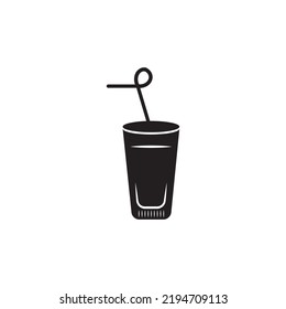 Refreshing drink cocktail glass icon