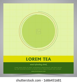 Refreshing Drink Tea Social Media Post Design