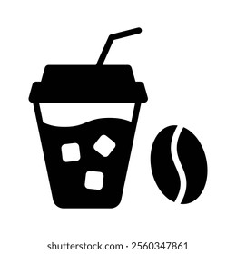 For refreshing drink use this chilled coffee icon