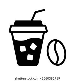 For refreshing drink use this chilled coffee icon