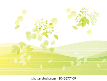 Refreshing fresh green city