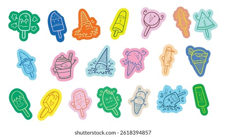 Refreshing Frozen Treats Collection of Diverse Flavors and Styles