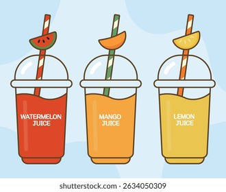 Zumos de frutas refrescantes para un día de verano